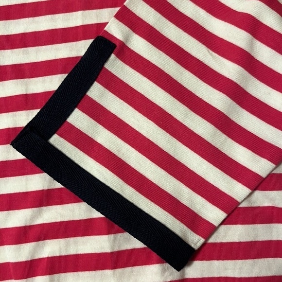 Appleseed’s t shirt , red/white stripe, sz med. - Picture 6 of 10